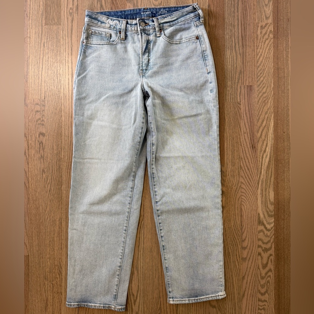 Old Navy Women's Light Blue Straight Leg Jeans